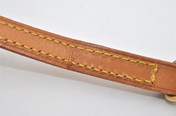 Authentic Louis Vuitton Leather Shoulder Strap Beige 46.9" LV 5500I