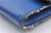 Auth LOUIS VUITTON Epi Pochette Enveloppe Document Case Blue M52585 LV 5501C