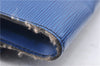 Auth LOUIS VUITTON Epi Pochette Enveloppe Document Case Blue M52585 LV 5501C