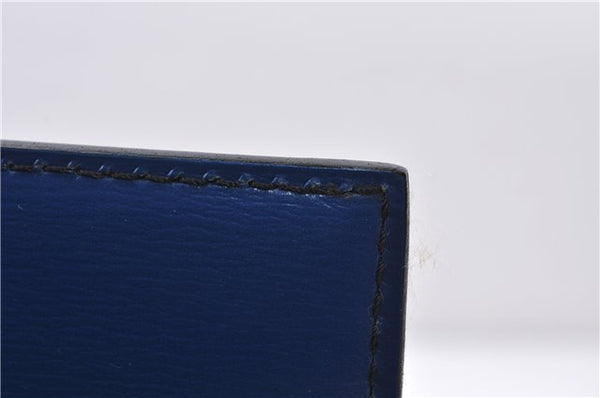 Auth LOUIS VUITTON Epi Pochette Enveloppe Document Case Blue M52585 LV 5501C