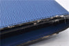 Auth LOUIS VUITTON Epi Pochette Enveloppe Document Case Blue M52585 LV 5501C