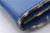 Auth LOUIS VUITTON Epi Pochette Enveloppe Document Case Blue M52585 LV 5501C