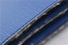 Auth LOUIS VUITTON Epi Pochette Enveloppe Document Case Blue M52585 LV 5501C