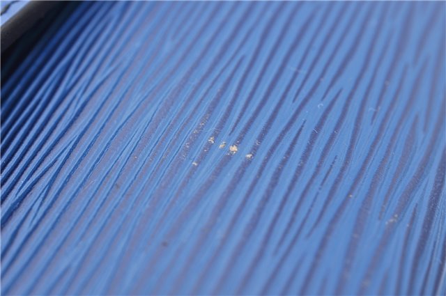 Auth LOUIS VUITTON Epi Pochette Enveloppe Document Case Blue M52585 LV 5501C