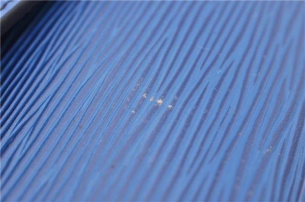 Auth LOUIS VUITTON Epi Pochette Enveloppe Document Case Blue M52585 LV 5501C