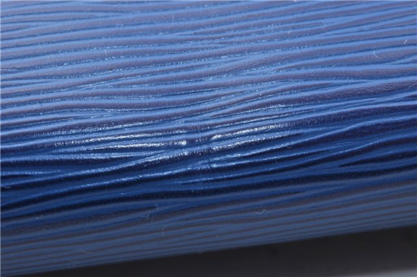 Auth LOUIS VUITTON Epi Pochette Enveloppe Document Case Blue M52585 LV 5501C