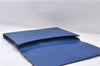 Auth LOUIS VUITTON Epi Pochette Enveloppe Document Case Blue M52585 LV 5501C