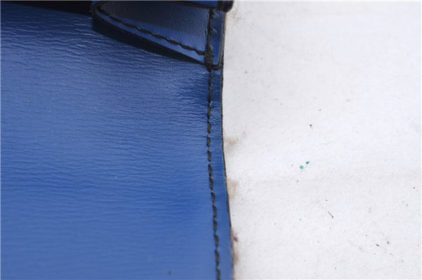 Auth LOUIS VUITTON Epi Pochette Enveloppe Document Case Blue M52585 LV 5501C