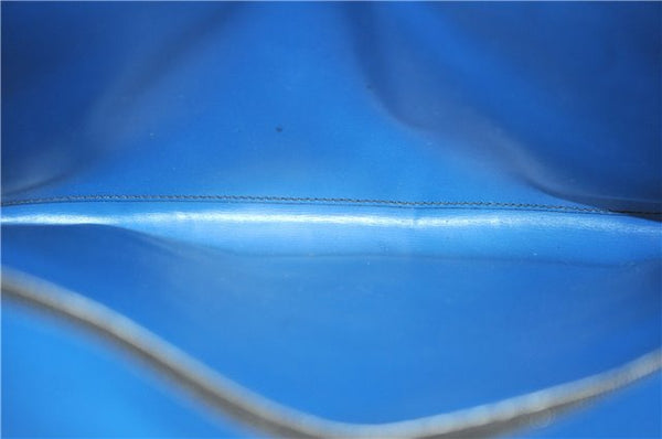 Auth LOUIS VUITTON Epi Pochette Enveloppe Document Case Blue M52585 LV 5501C