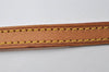 Authentic Louis Vuitton Leather Shoulder Strap Beige 46.9" LV 5501I