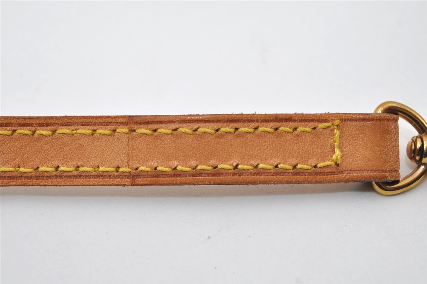 Authentic Louis Vuitton Leather Shoulder Strap Beige 46.9