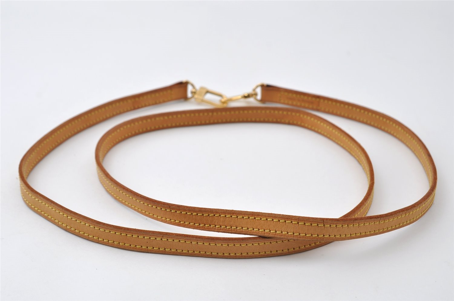 Authentic Louis Vuitton Leather Shoulder Strap Beige 48.4