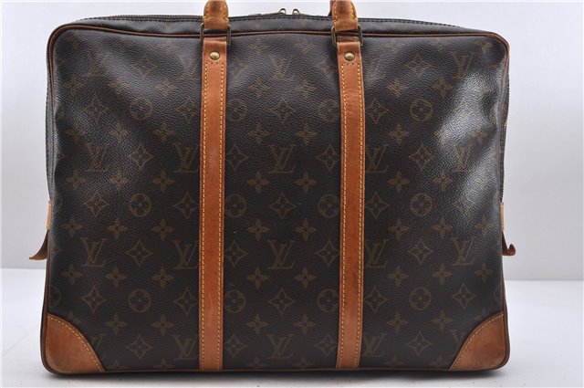 Auth Louis Vuitton Monogram Porte Documents Voyage Briefcase M53361 LV 5504D