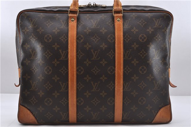 Auth Louis Vuitton Monogram Porte Documents Voyage Briefcase M53361 LV 5504D