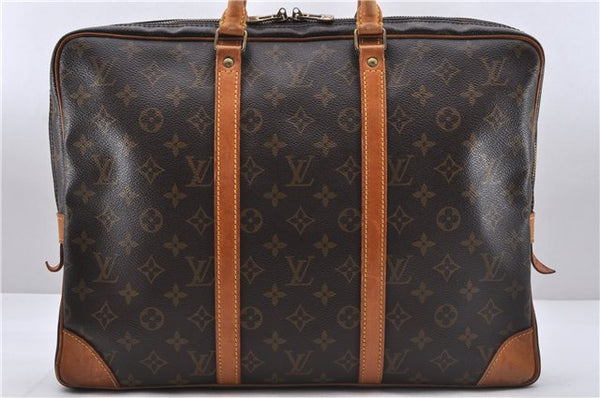 Auth Louis Vuitton Monogram Porte Documents Voyage Briefcase M53361 LV 5504D
