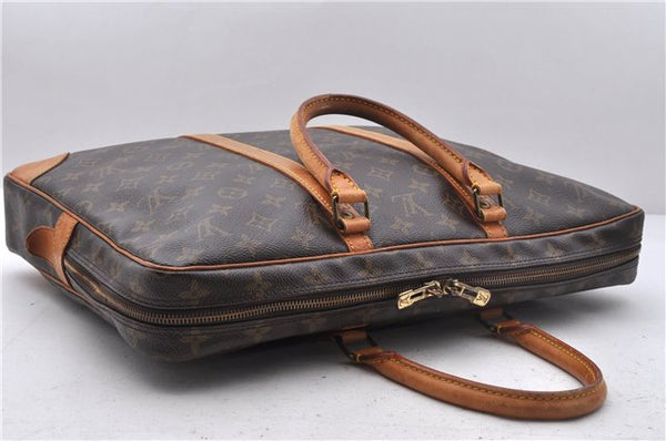 Auth Louis Vuitton Monogram Porte Documents Voyage Briefcase M53361 LV 5504D