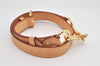 Authentic Louis Vuitton Leather Shoulder Strap Beige 35.8-39.8" LV 5504I