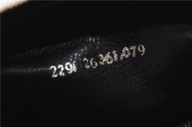 Authentic FENDI Vintage Zucca Pouch Purse Canvas Leather Brown 5505F