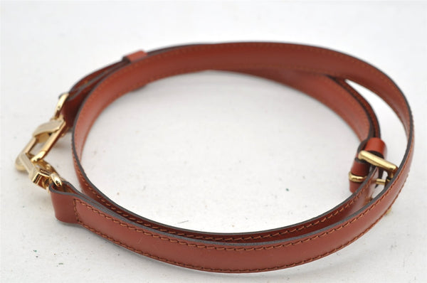 Authentic Louis Vuitton Leather Shoulder Strap Brown 40.2-47" LV 5505I