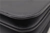 Authentic Burberrys Vintage Leather Canvas Shoulder Tote Bag Black 5506C