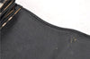 Authentic Burberrys Vintage Leather Canvas Shoulder Tote Bag Black 5506C