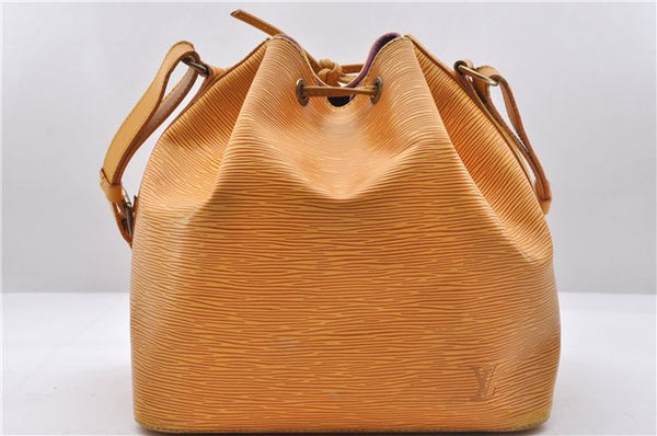 Authentic Louis Vuitton Epi Petit Noe Shoulder Bag Yellow M44109 LV 5506D