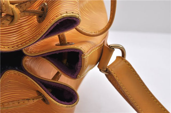 Authentic Louis Vuitton Epi Petit Noe Shoulder Bag Yellow M44109 LV 5506D