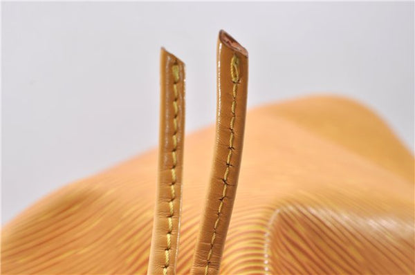 Authentic Louis Vuitton Epi Petit Noe Shoulder Bag Yellow M44109 LV 5506D