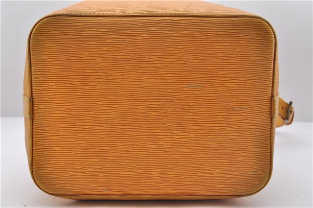 Authentic Louis Vuitton Epi Petit Noe Shoulder Bag Yellow M44109 LV 5506D