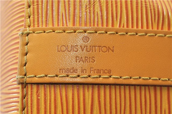 Authentic Louis Vuitton Epi Petit Noe Shoulder Bag Yellow M44109 LV 5506D