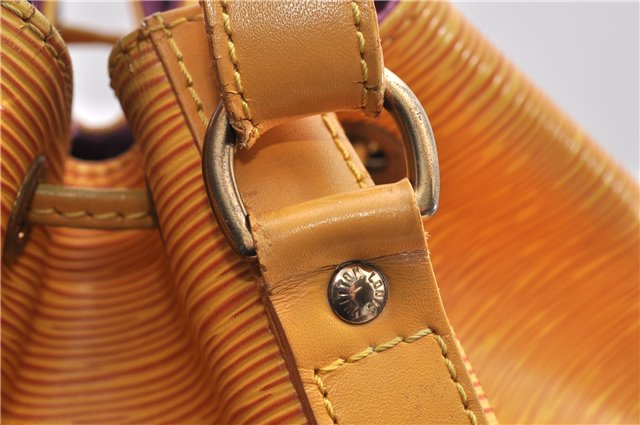 Authentic Louis Vuitton Epi Petit Noe Shoulder Bag Yellow M44109 LV 5506D