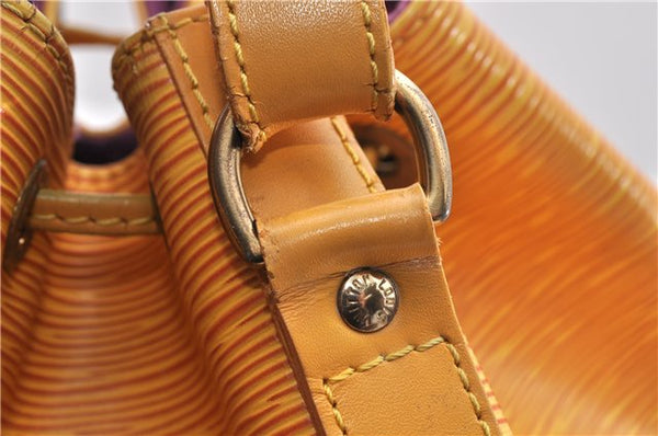 Authentic Louis Vuitton Epi Petit Noe Shoulder Bag Yellow M44109 LV 5506D