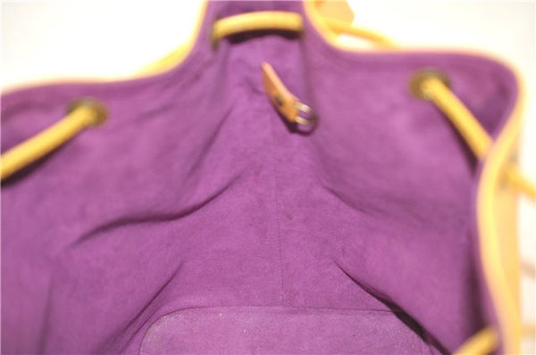 Authentic Louis Vuitton Epi Petit Noe Shoulder Bag Yellow M44109 LV 5506D