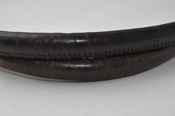 Authentic GUCCI Vintage Shoulder Tote Bag GG Canvas Leather 101341 Brown 5507I