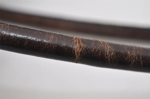 Authentic GUCCI Vintage Shoulder Tote Bag GG Canvas Leather 101341 Brown 5507I