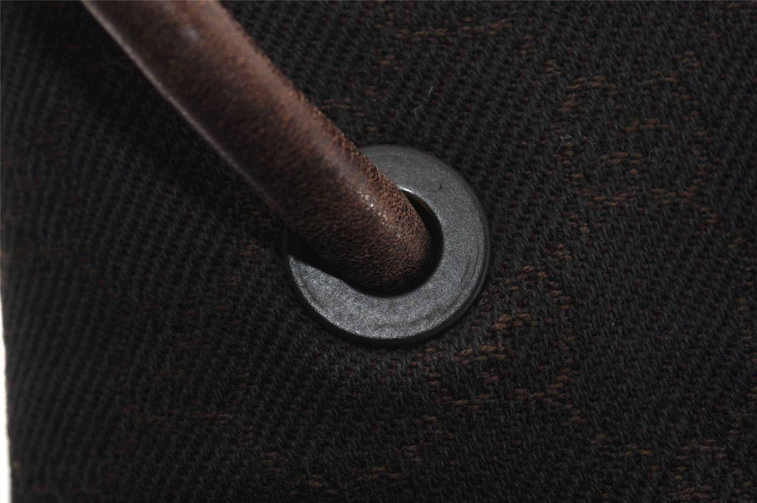 Authentic GUCCI Vintage Shoulder Tote Bag GG Canvas Leather 101341 Brown 5507I