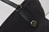Authentic GUCCI Charmy Shoulder Tote Bag GG Canvas Leather 153009 Black 5508I
