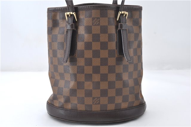 Authentic Louis Vuitton Damier Marais Bucket Shoulder Tote Bag N42240 LV 5509E
