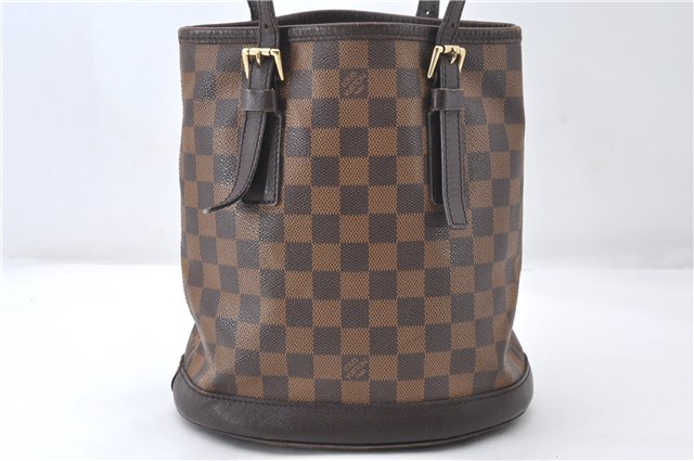 Authentic Louis Vuitton Damier Marais Bucket Shoulder Tote Bag N42240 LV 5509E
