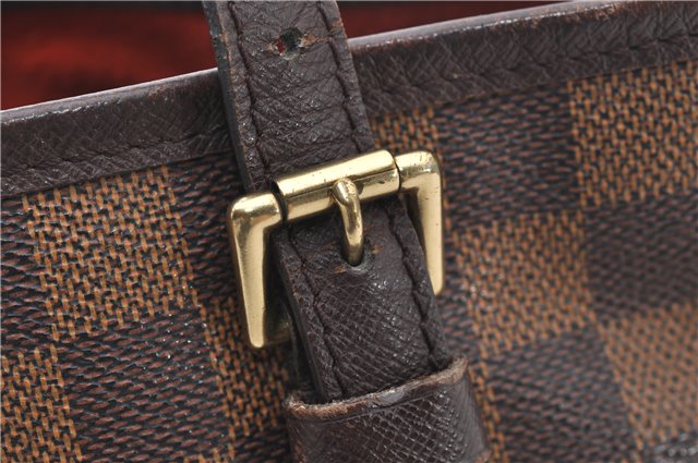 Authentic Louis Vuitton Damier Marais Bucket Shoulder Tote Bag N42240 LV 5509E