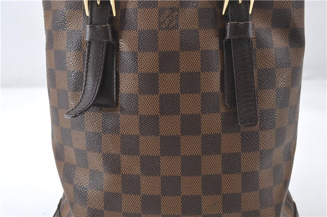Authentic Louis Vuitton Damier Marais Bucket Shoulder Tote Bag N42240 LV 5509E