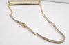 Authentic TORY BURCH Britten Chain Shoulder Cross Body Bag Leather Gold 5509I