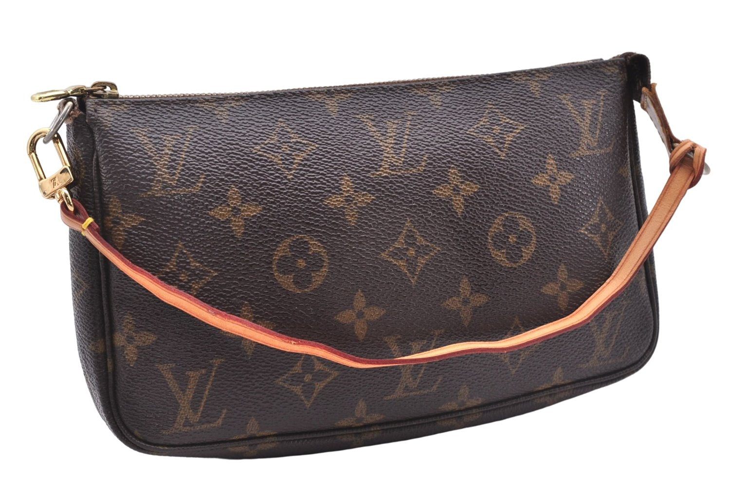 Authentic Louis Vuitton Monogram Pochette Accessoires Pouch M51980 LV 5510E