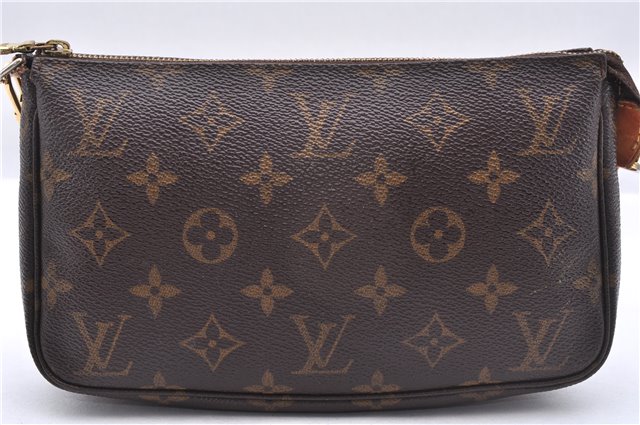 Authentic Louis Vuitton Monogram Pochette Accessoires Pouch M51980 LV 5510E