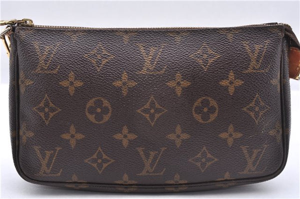 Authentic Louis Vuitton Monogram Pochette Accessoires Pouch M51980 LV 5510E