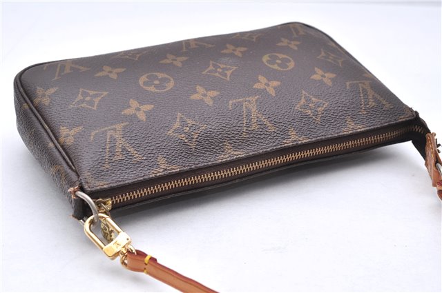 Authentic Louis Vuitton Monogram Pochette Accessoires Pouch M51980 LV 5510E