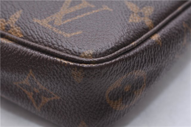 Authentic Louis Vuitton Monogram Pochette Accessoires Pouch M51980 LV 5510E
