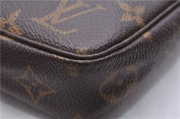 Authentic Louis Vuitton Monogram Pochette Accessoires Pouch M51980 LV 5510E