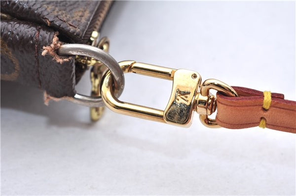 Authentic Louis Vuitton Monogram Pochette Accessoires Pouch M51980 LV 5510E