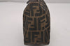 Authentic FENDI Vintage Zucca Hand Bag Purse Canvas Leather Brown Junk 5511I